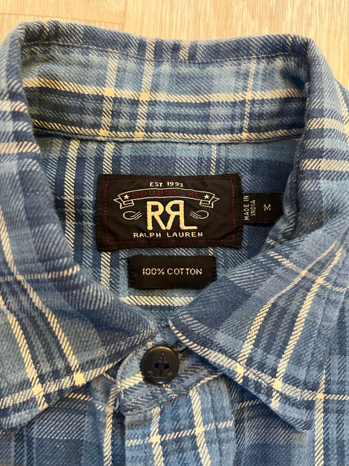 RRL flannel cotton shirts  M 상품이미지2