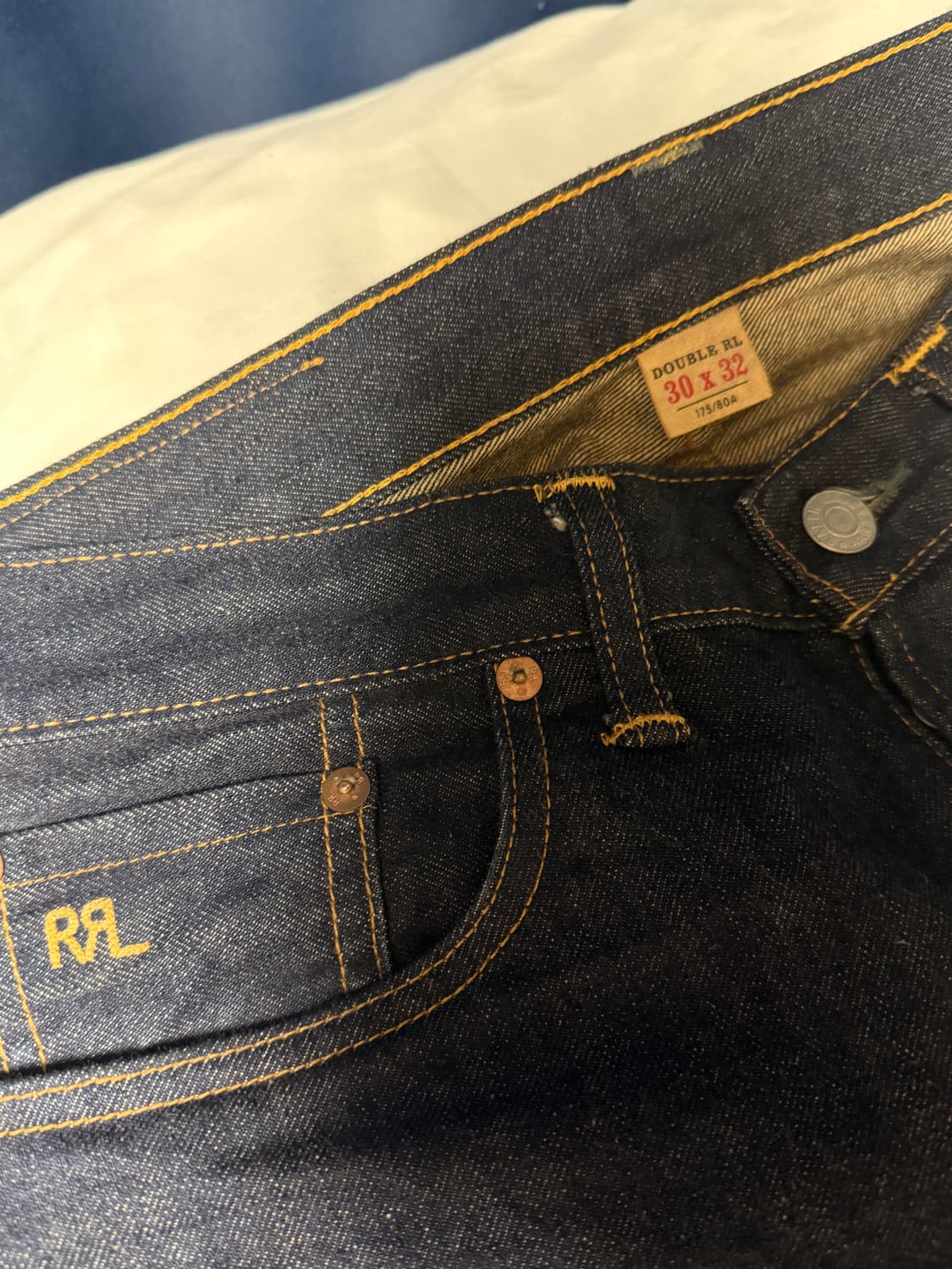 RRL 로우스트레이트 셀비지 원워시30x32 상품이미지3