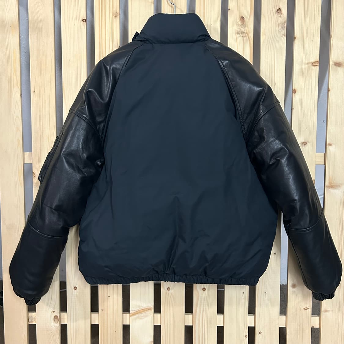 (M~L) 90s 폴로 스포츠 가죽 패딩 점퍼 상품이미지4