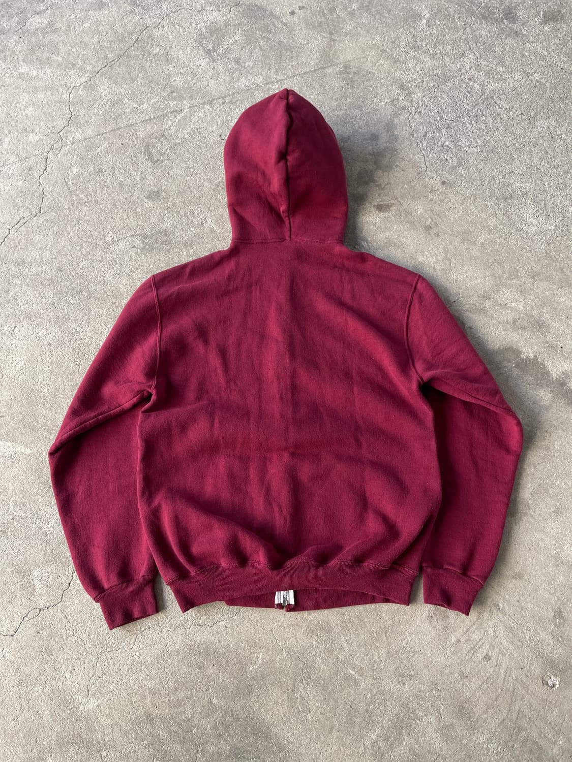 80s Russell Burgundy Hood zip 상품이미지7