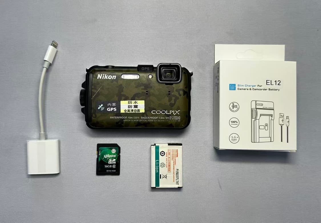 니콘 쿨픽스 aw100 카모 디카가 상품이미지9