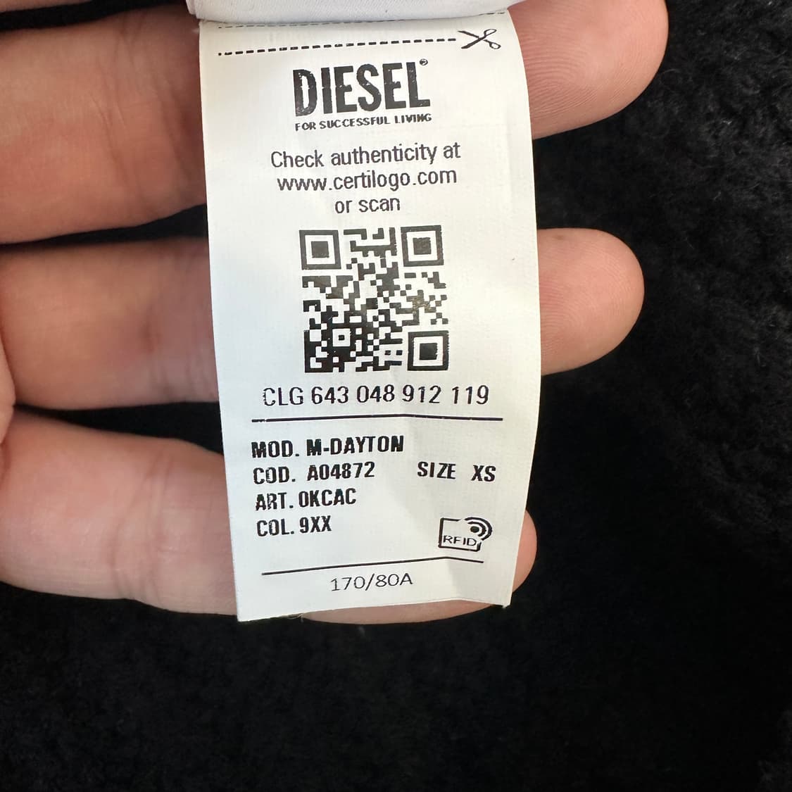 [여성XS] 디젤 목 폴라 니트 상품이미지8