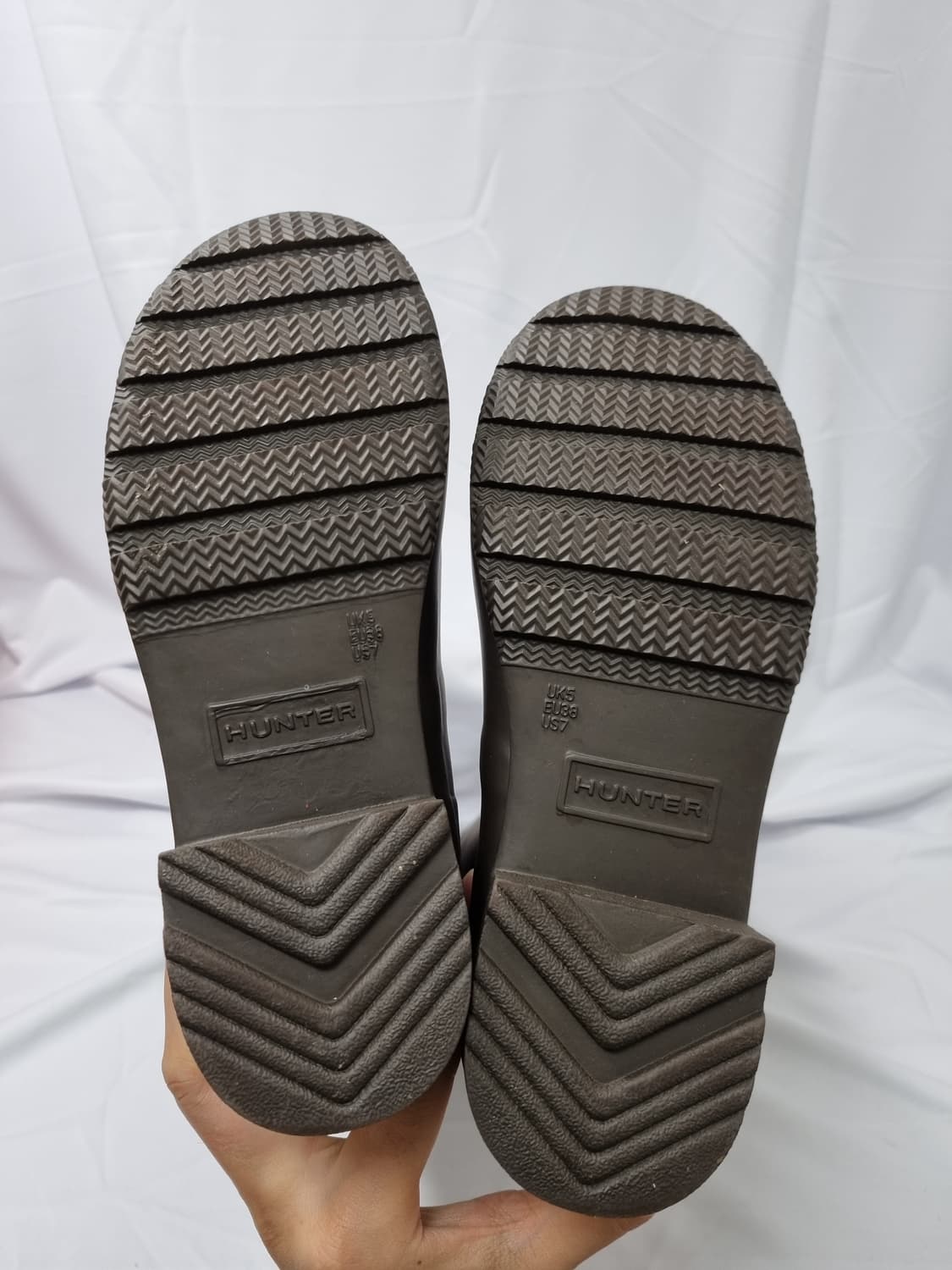 Uk5 240 헌터 롱 레인 부츠 장화 초코릿 브라운 상품이미지5