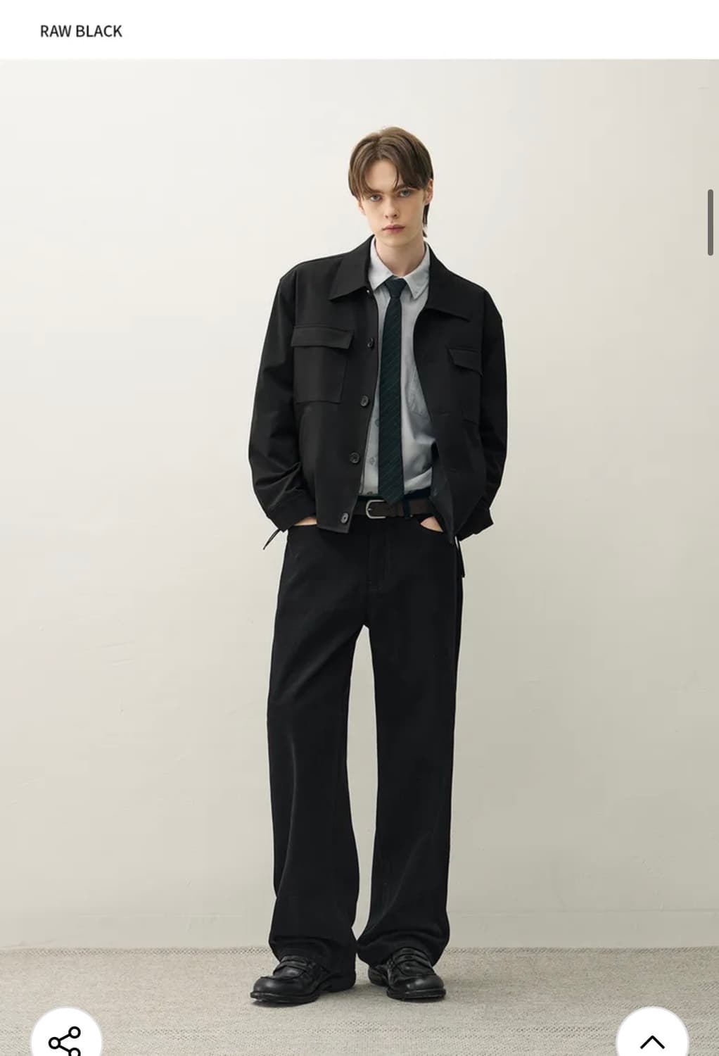 (L) [서강준PICK] 드로우핏 유주얼 세미 와이드 데님 팬츠 판매 상품이미지4