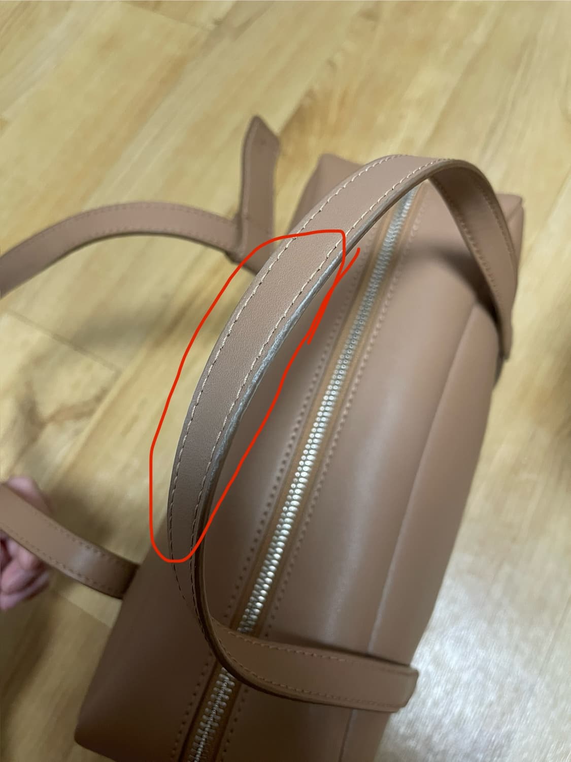 몽드몽드 소프트박스 토트백 카푸치노 상품이미지5