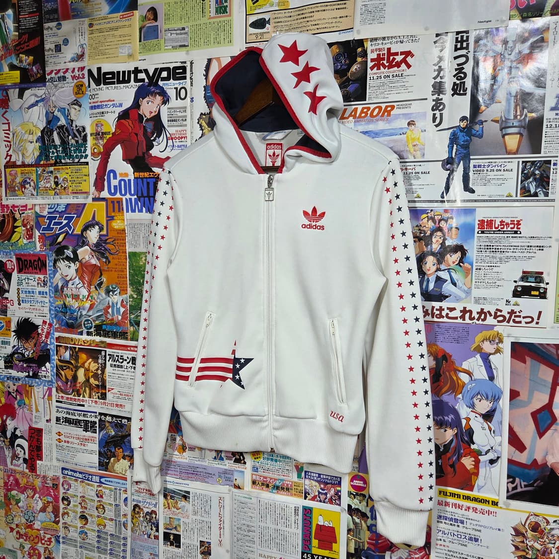 아디다스 성조기 USA 별 후드 희귀 져지  상품이미지2