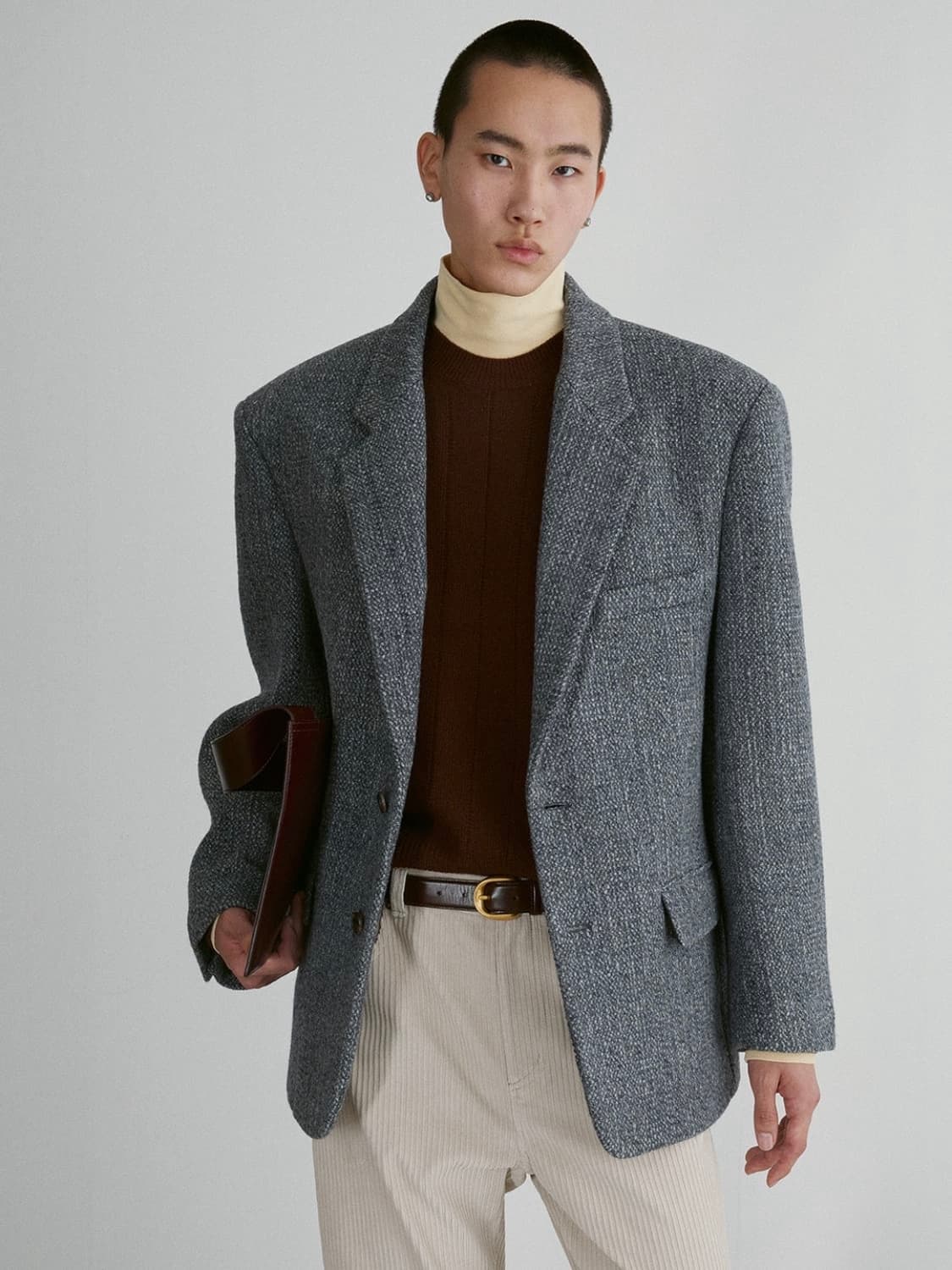 [M] 렉토 서스테이너블 울 블렌드 코트 블레이저 자켓 상품이미지2