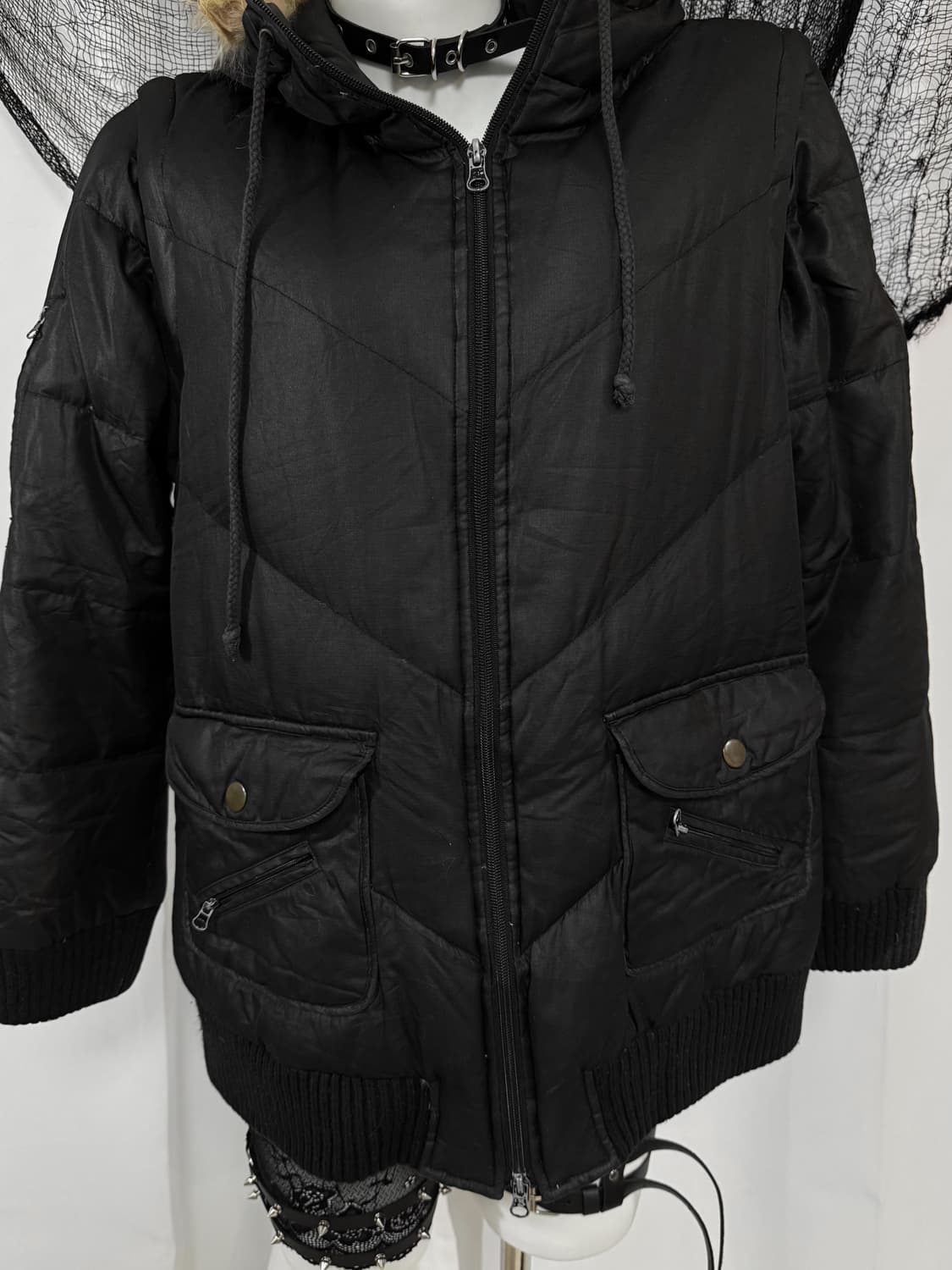 fur hood jacket 상품이미지2