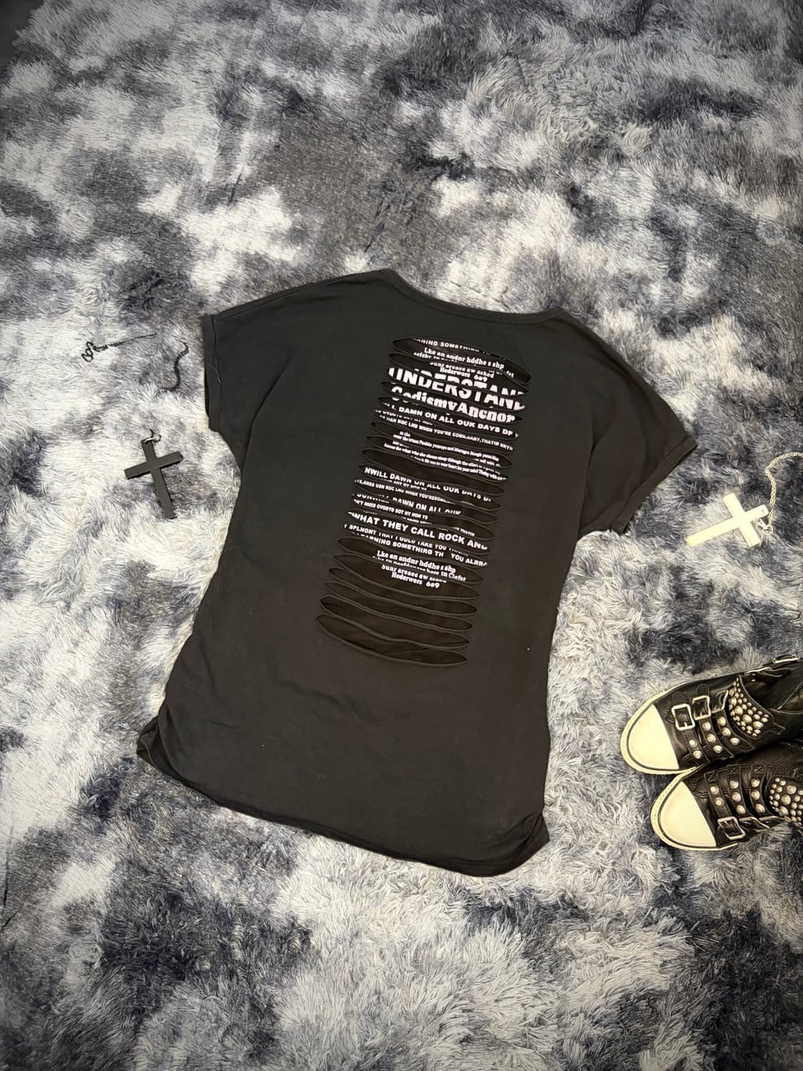 00's lettering cubic back web loose fit  상품이미지8