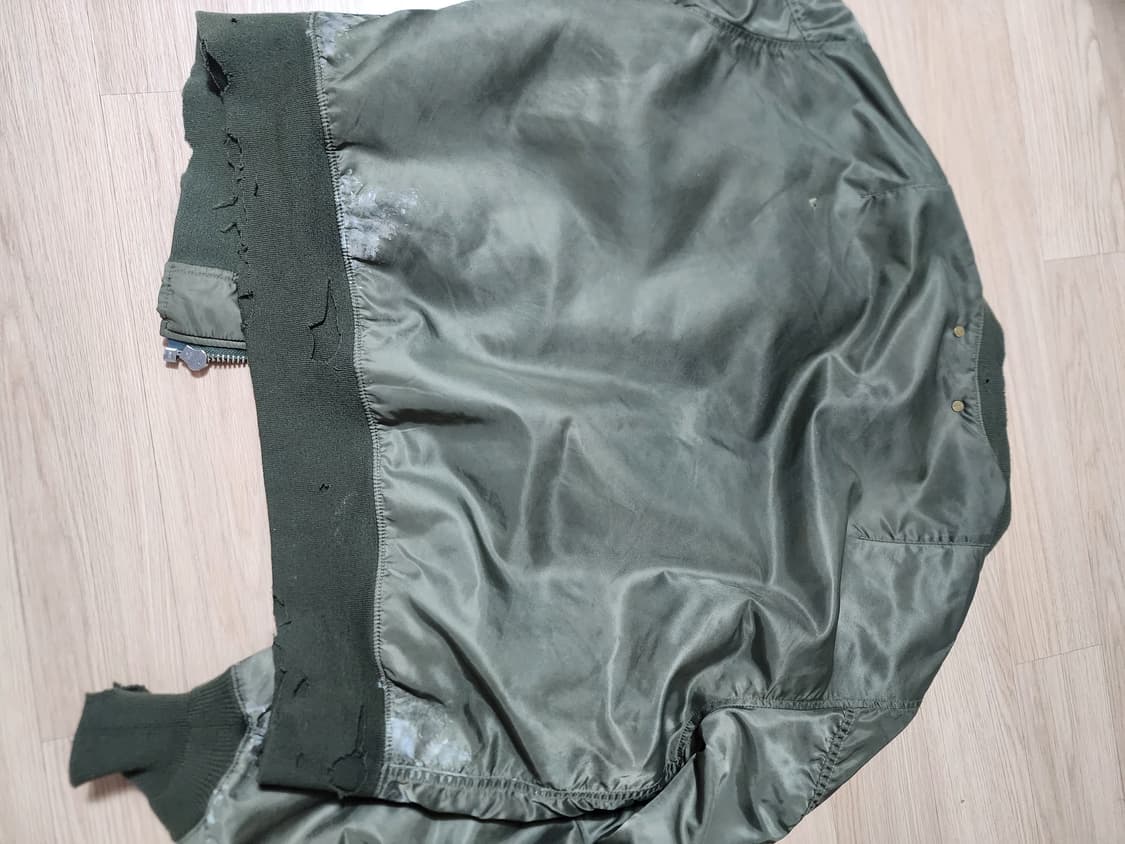 [2] 아나크로놈 더티 나일론 ma-1 올리브 상품이미지3