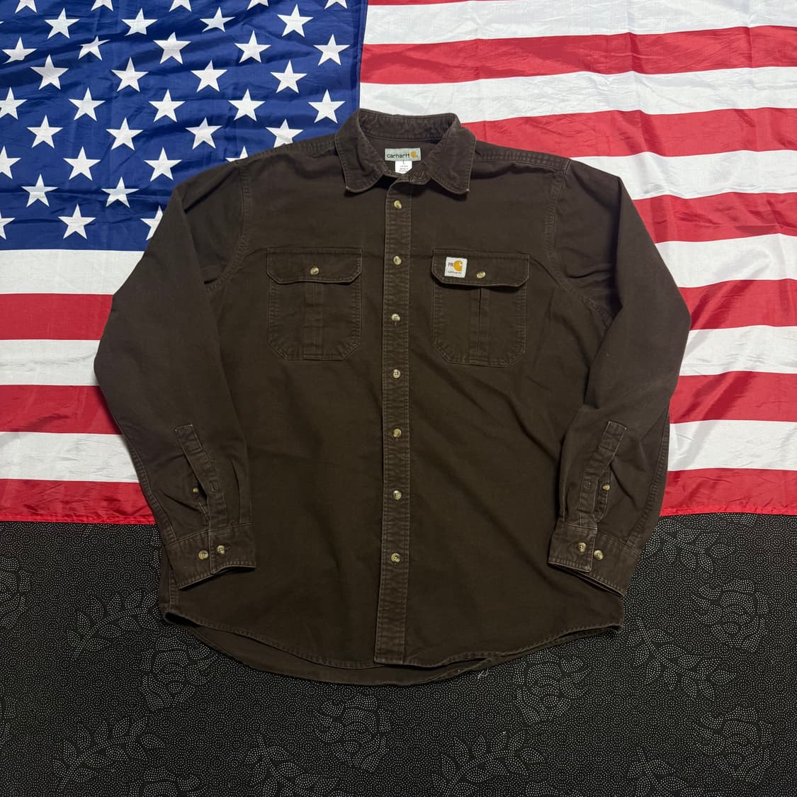 carhartt 칼하트 리메이크 워크 울 셔츠 - no,5 상품이미지1