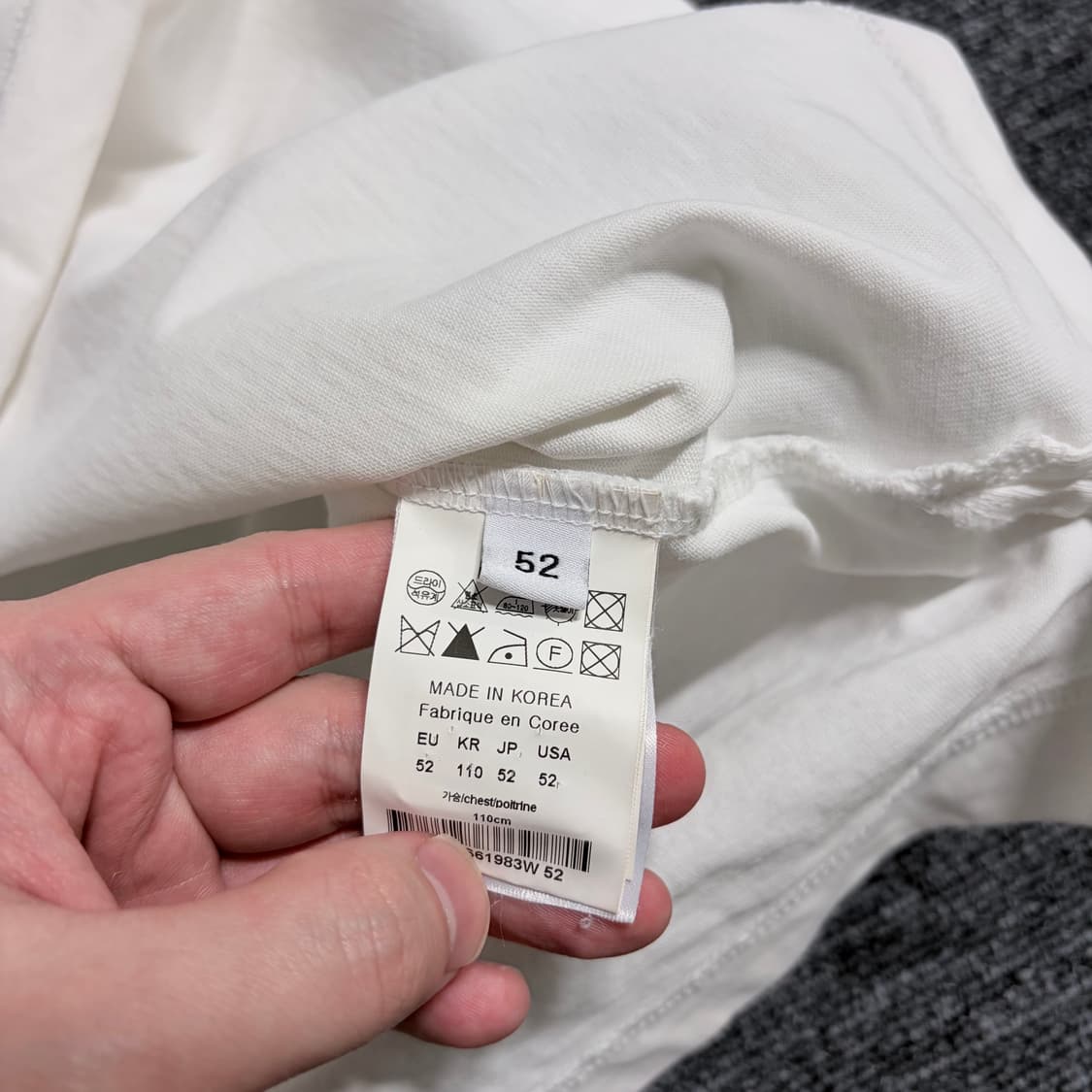 솔리드옴므 화이트 포켓 반팔티 상품이미지5