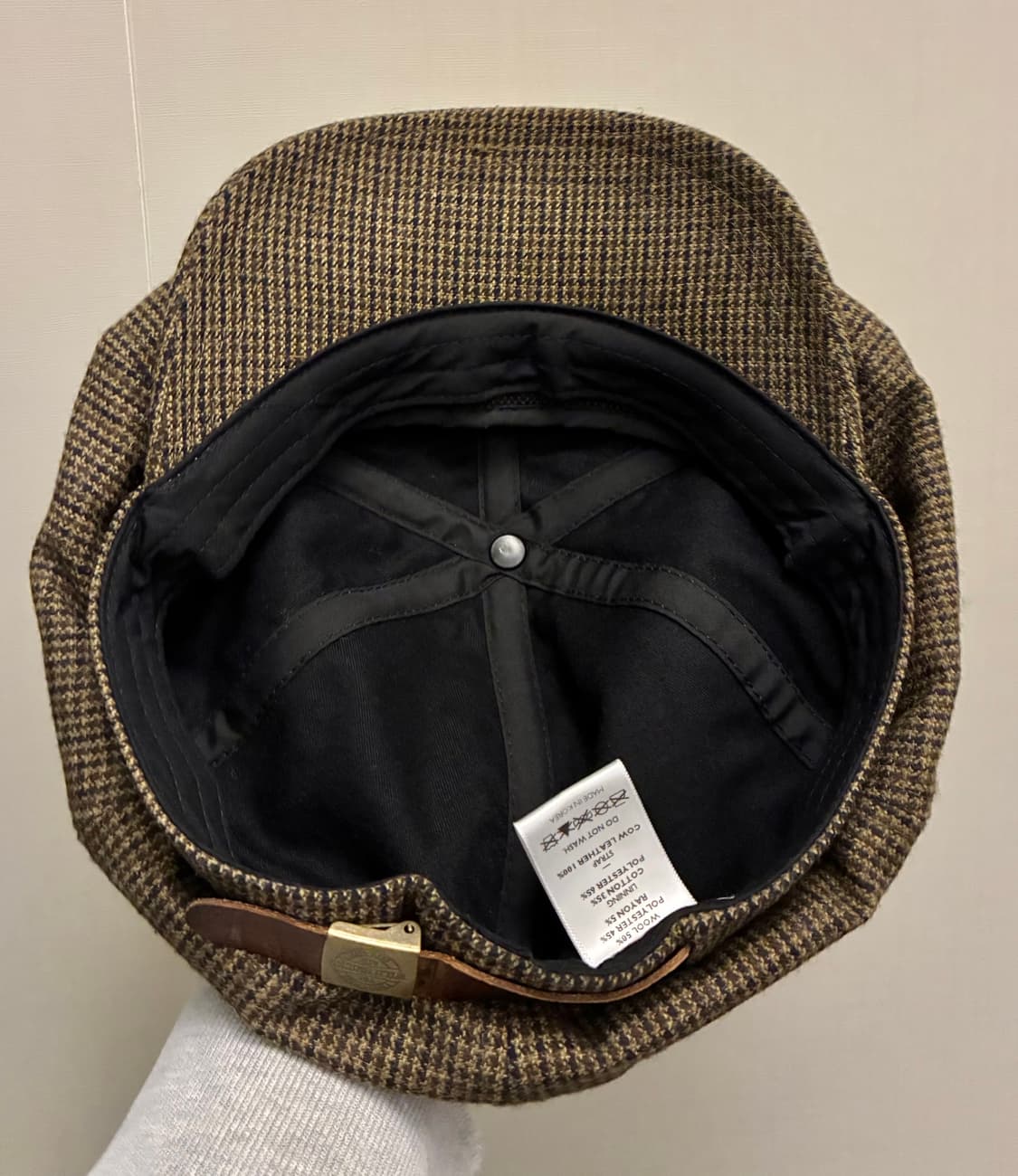 (F)와일드브릭스 하운드투스 체크 뉴스보이캡 헌팅캡 브라운 상품이미지7