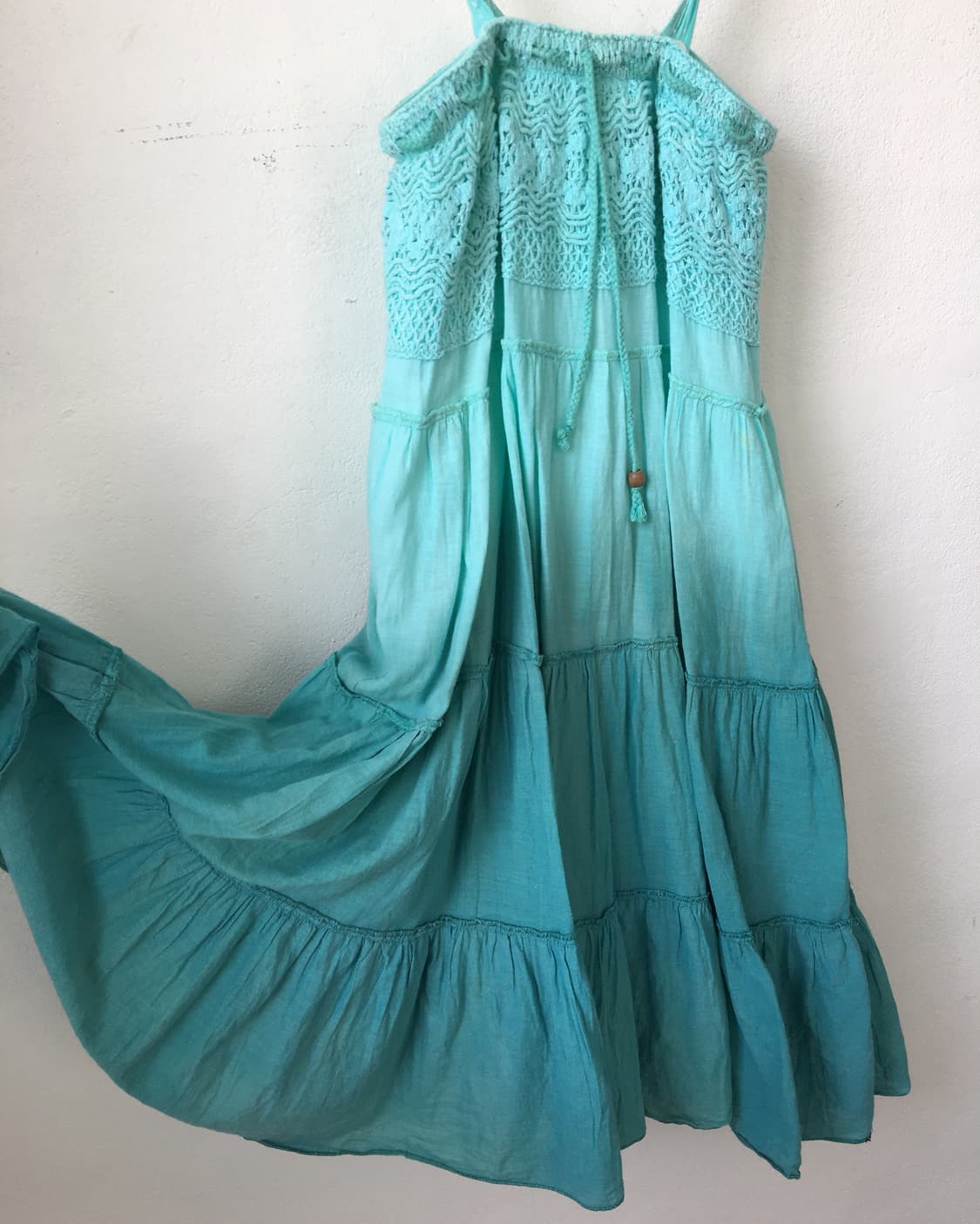 Crochet point dyed sleeveless one piece 상품이미지4