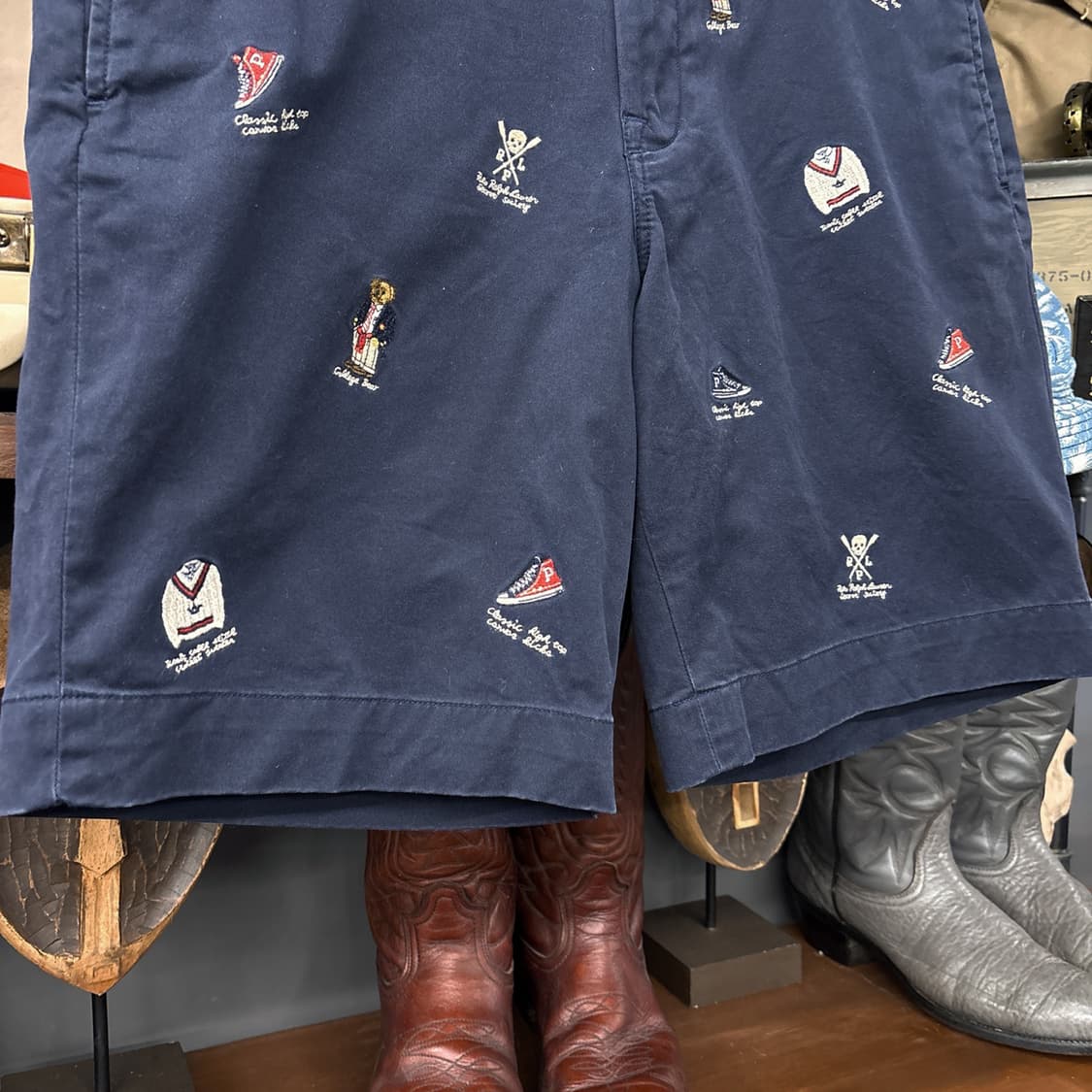 신형라벨 폴로 랄프로렌 프레피 아이콘 엠브로이드 하프팬츠 N1117   상품이미지4