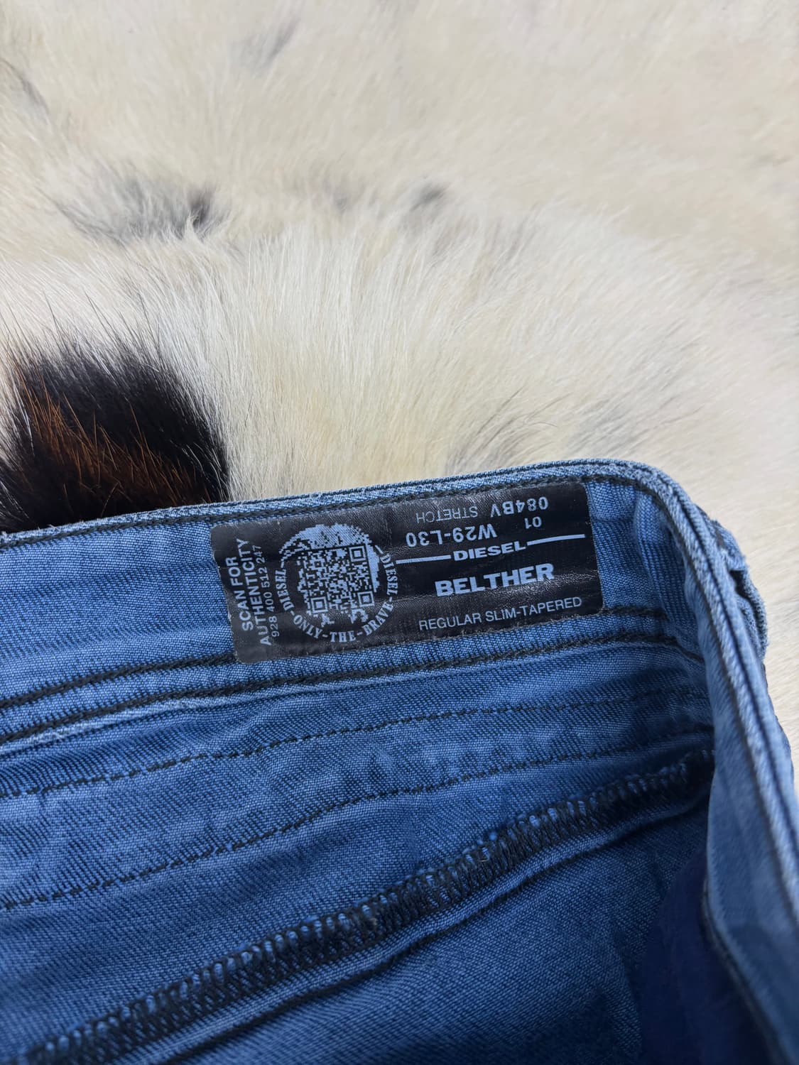 [Diesel]Blue Washed Biker Pants 상품이미지4