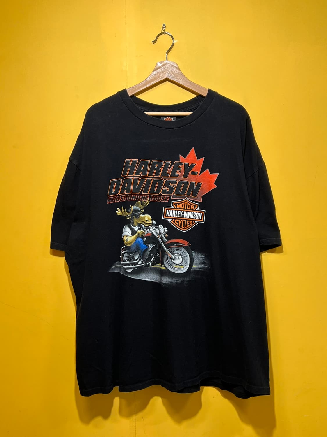 [3XL] 할리데이비슨 무스 온 더 루즈 그래픽 반팔 티셔츠 캐나다 딜러 상품이미지1