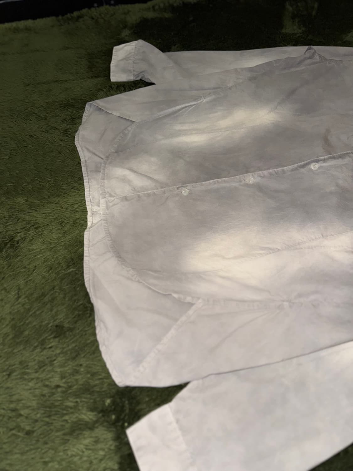 [XL] 코스트 퍼 킬로 블리치드 워싱 다트 셔츠 라이트 그레이 상품이미지5