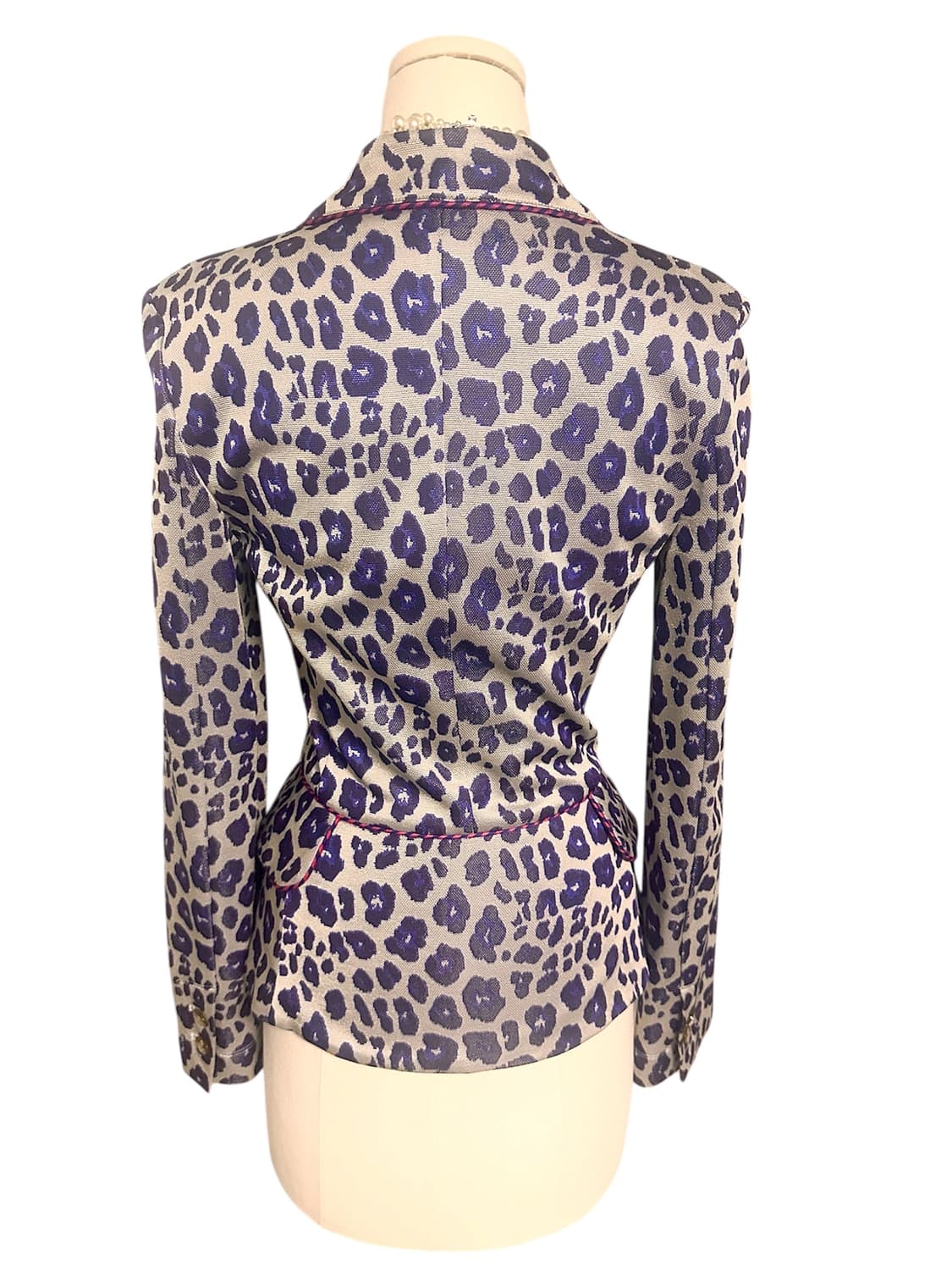 비비안웨스트우드 레드라벨 orb버튼 갸루 호피무늬 자켓 상품이미지2