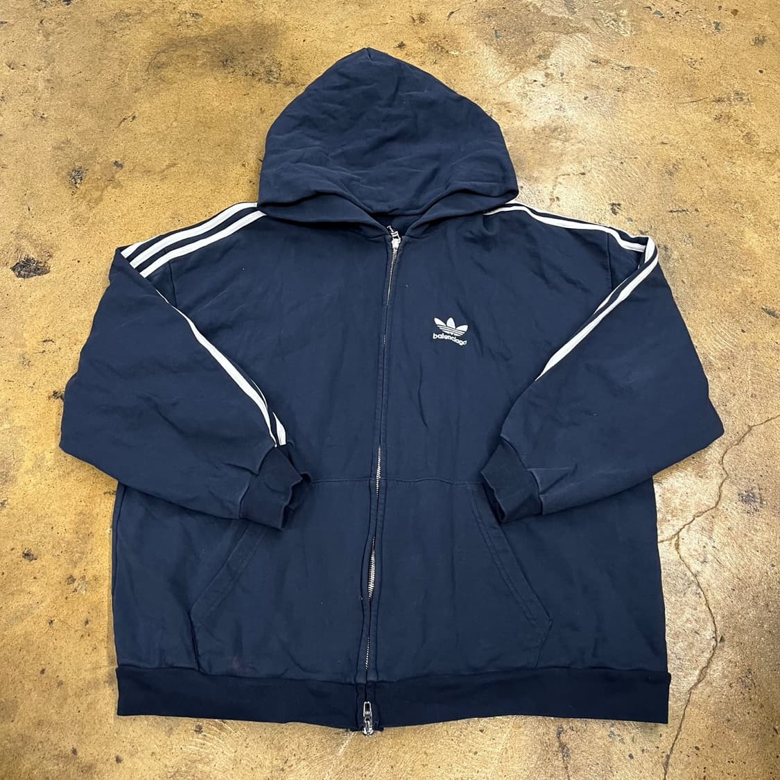 아디다스 발렌시아가 네이비 후드집업  상품이미지2