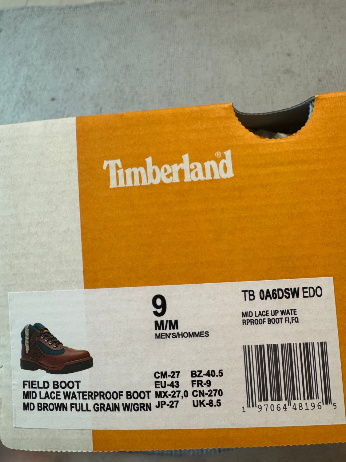 팀버랜드 필드부츠 판매합니다(270) 상품이미지2