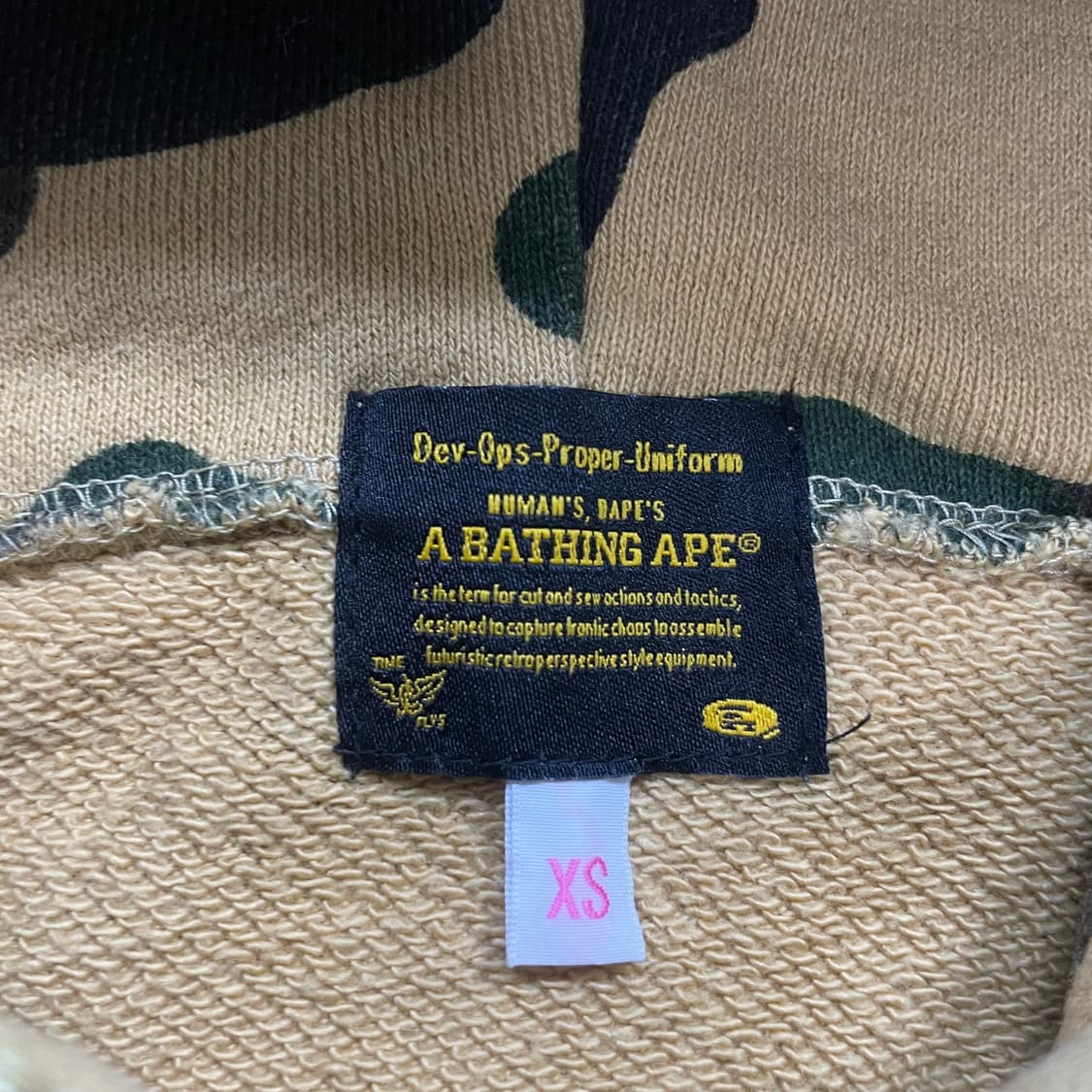 베이프 1st 우먼스 샤크 후드집업 황계 상품이미지7