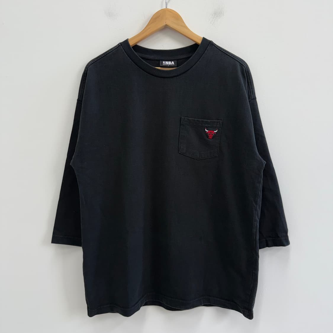 [L] NBA 엔비에이 공용 시카고불스 포켓 7부 티셔츠 3718 상품이미지1