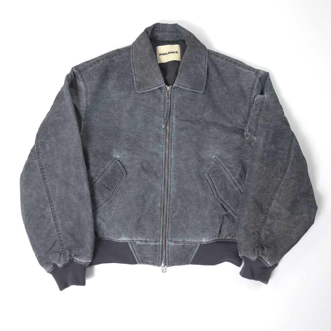 인사일런스 나일론 ma-1 자켓 워싱그레이 (L) 상품이미지1