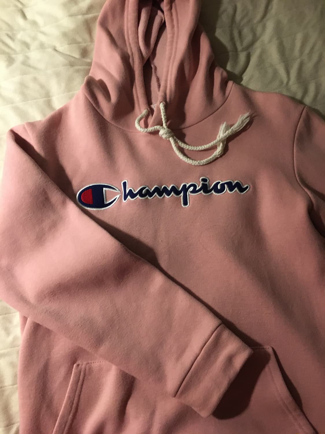 챔피온 핑크 후드 기모 상품이미지1