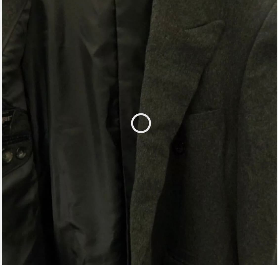 퓨어 캐시미어 100% 롱코트 테일러드 카키이쉬 차콜 / 54 2xl 상품이미지7