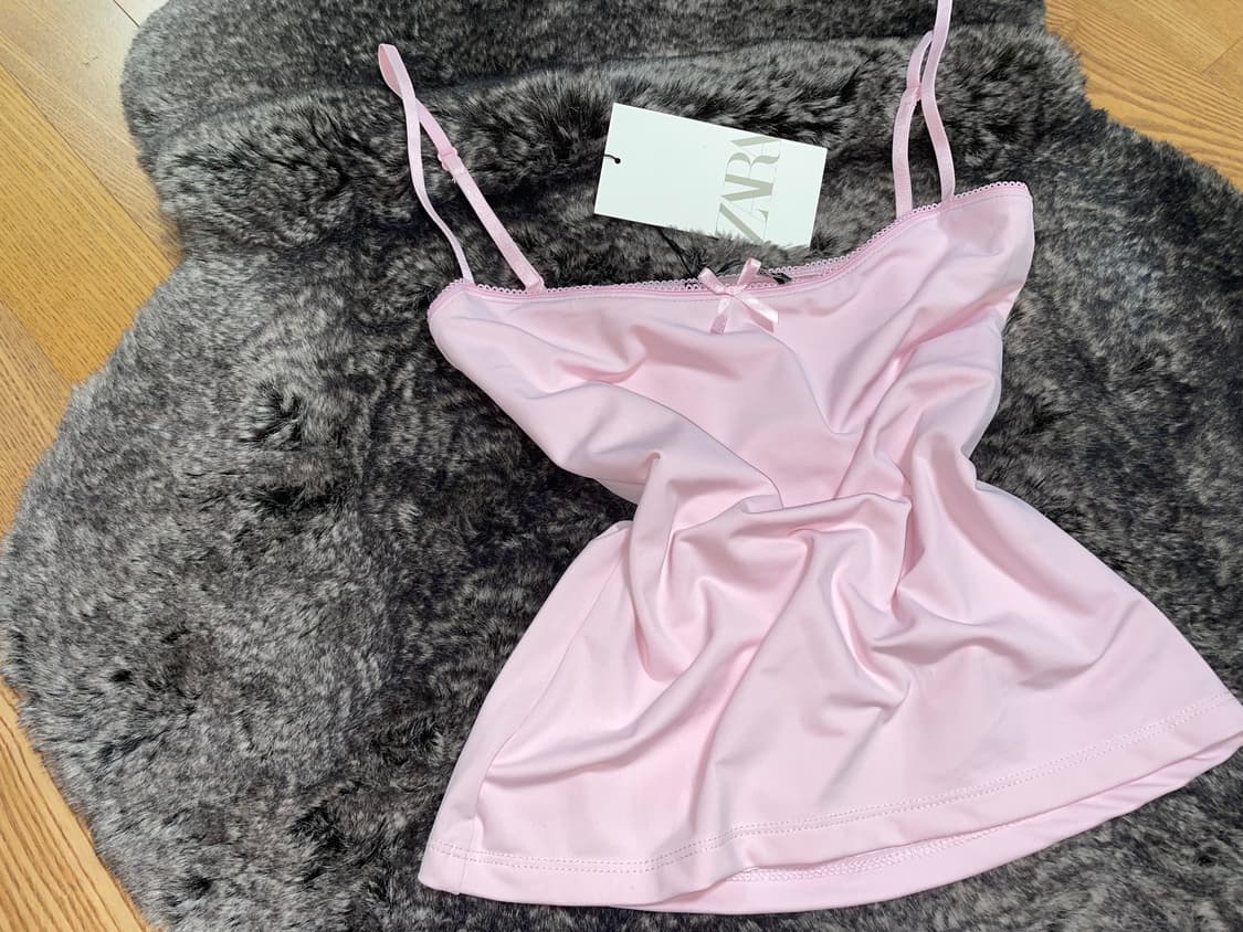 ZARA ribbon sleeveless pk 상품이미지5