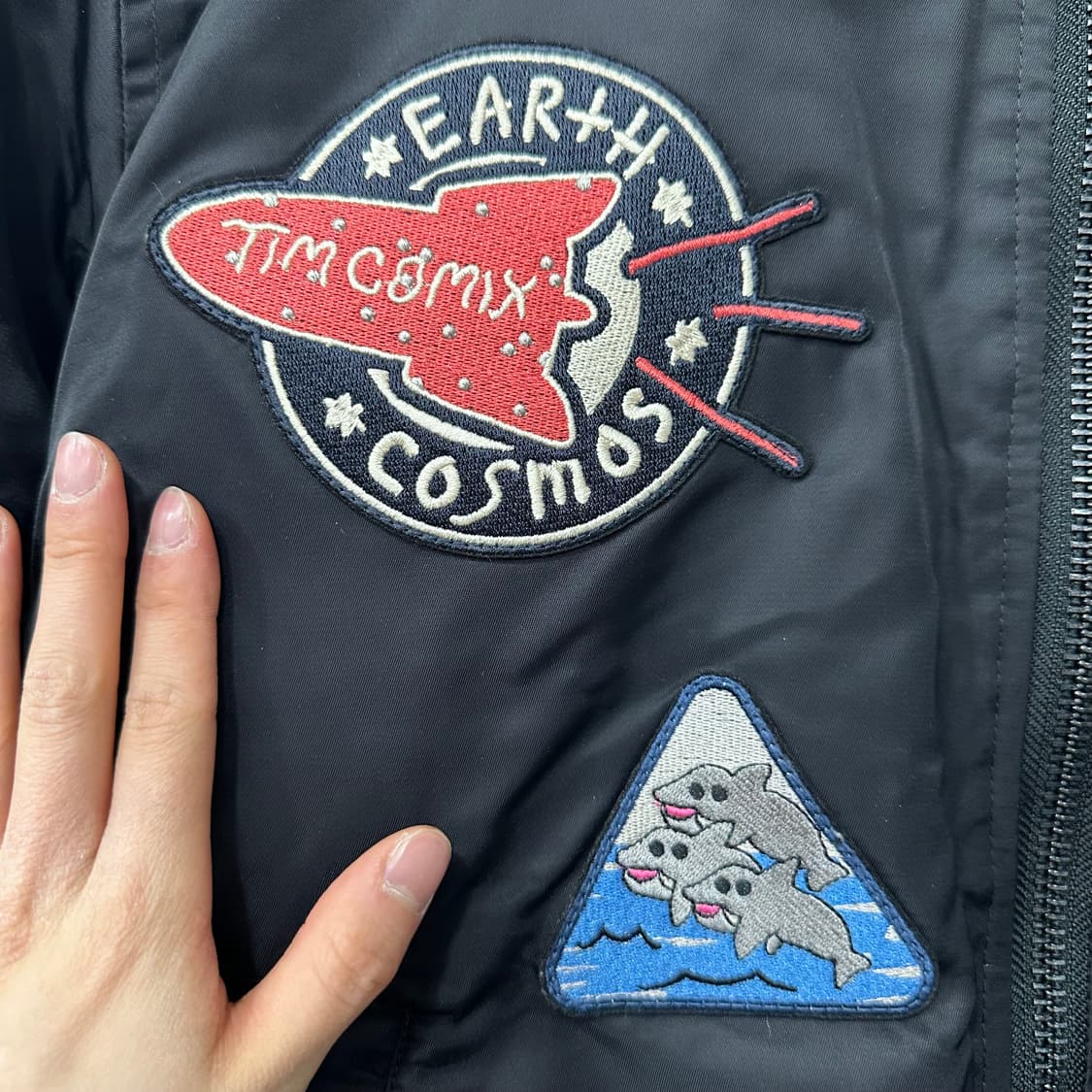 팀코믹스 패치 MA-1 투웨이 자켓 상품이미지4