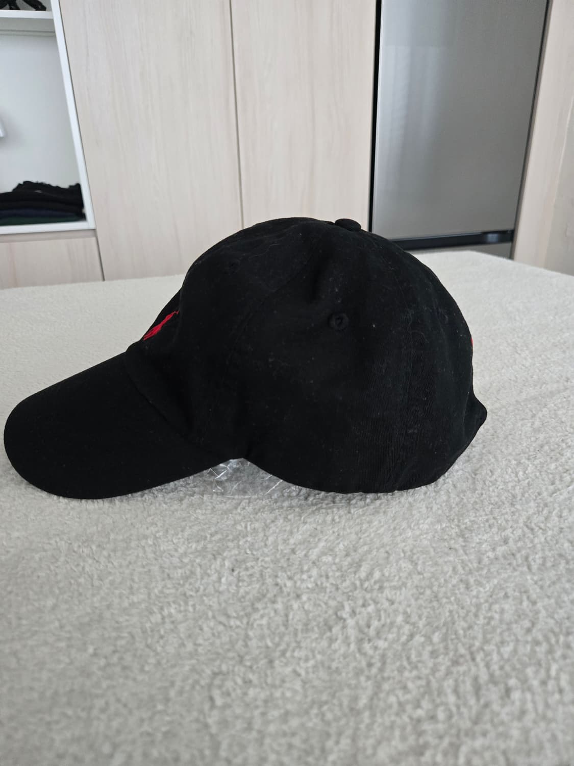폴로 랄프로렌 볼캡 블랙 레드로고 상품이미지6