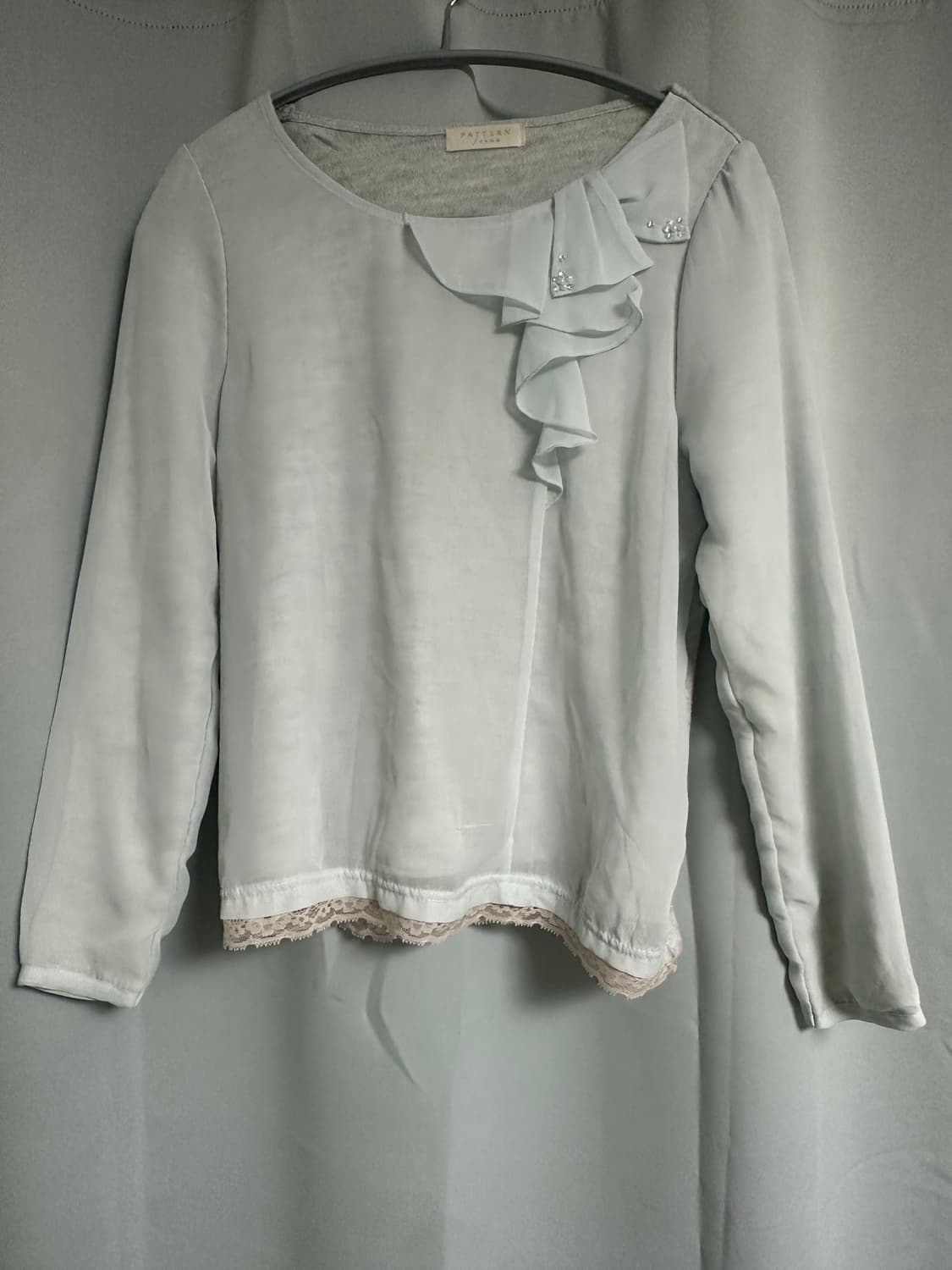 Patternfiana 민트 블라우스 상품이미지1