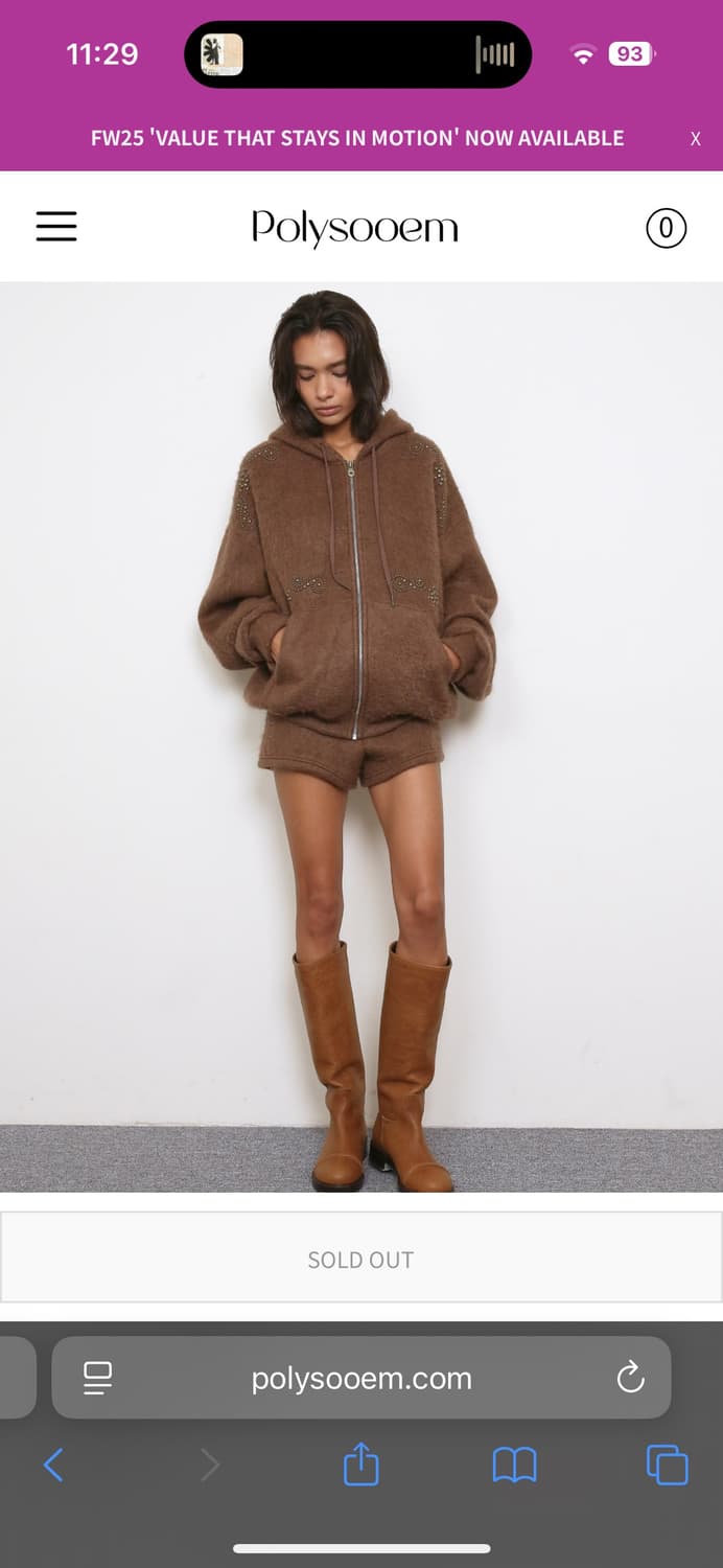 폴리수엠 오너먼트 스터드 후디 리미티드 에디션 상품이미지3