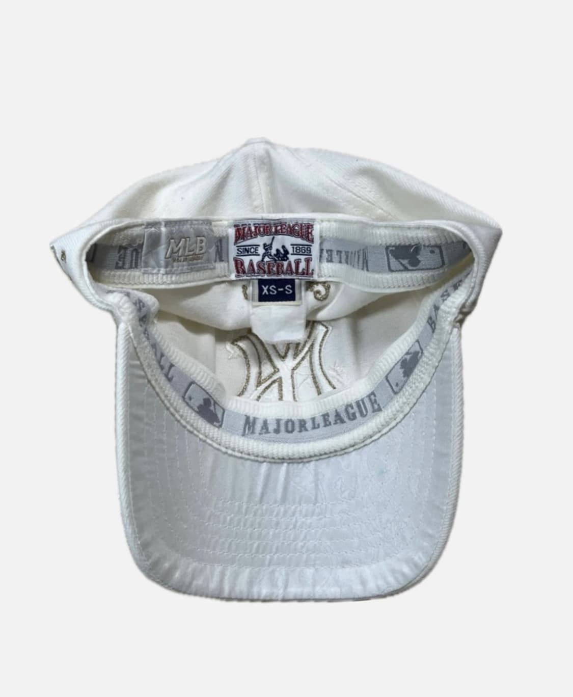 MLB 뉴욕 양키스 화이트 볼캡 XS-S 상품이미지3