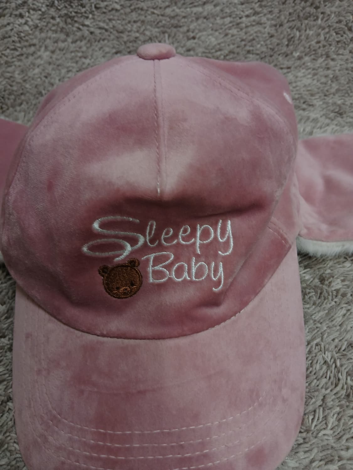 Sleepy Baby 핑크 귀덮개 모자 새제품 상품이미지5