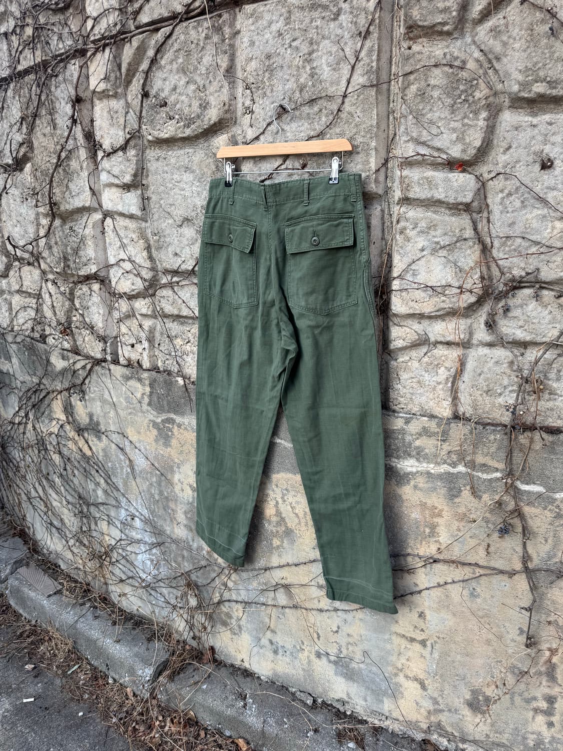 70s 미군 오리지널 og-107 퍼티그 팬츠 상품이미지4