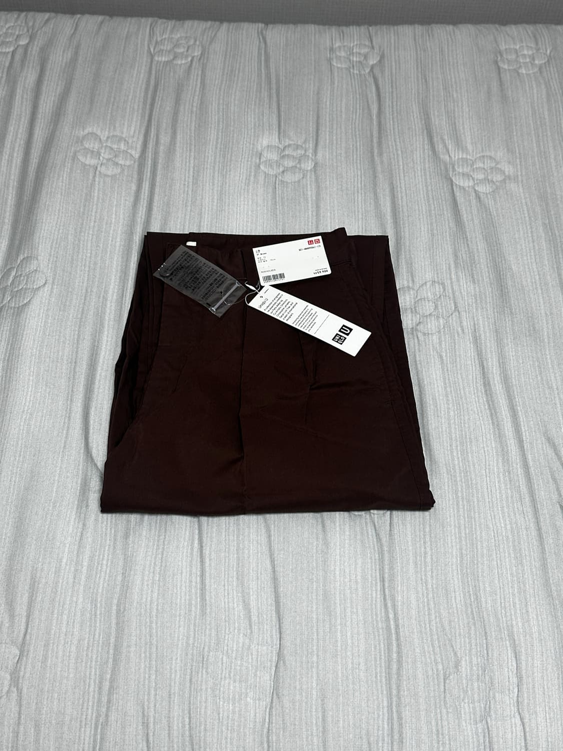 [76] 유니클로 u 턱와이드 팬츠 Brown 상품이미지3