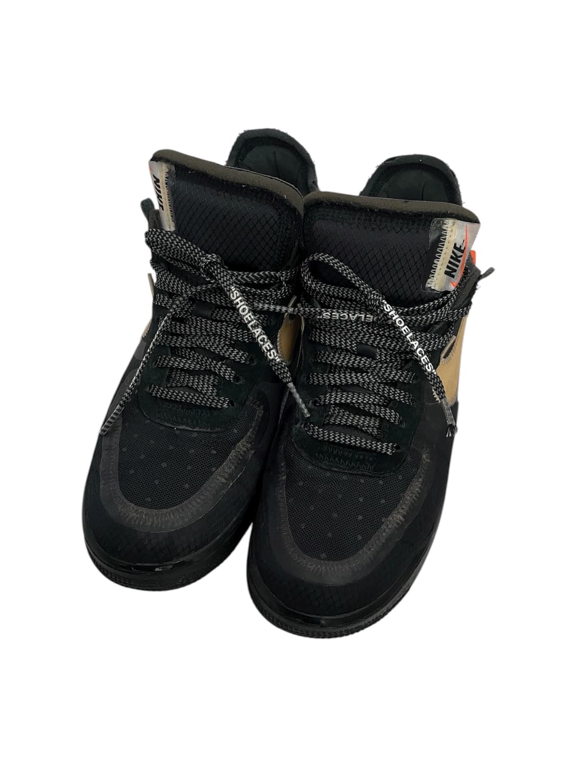 나이키 x 오프화이트 에어포스 1 로우 V2 블랙 화이트 상품이미지2