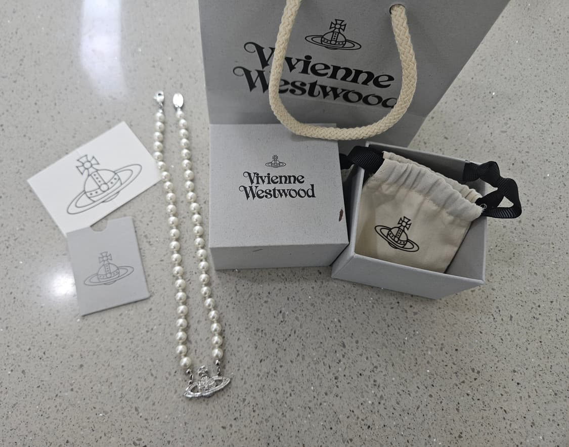 [미사용급] 비비안웨스트우드 진주 초커 목걸이 [정품] 상품이미지7