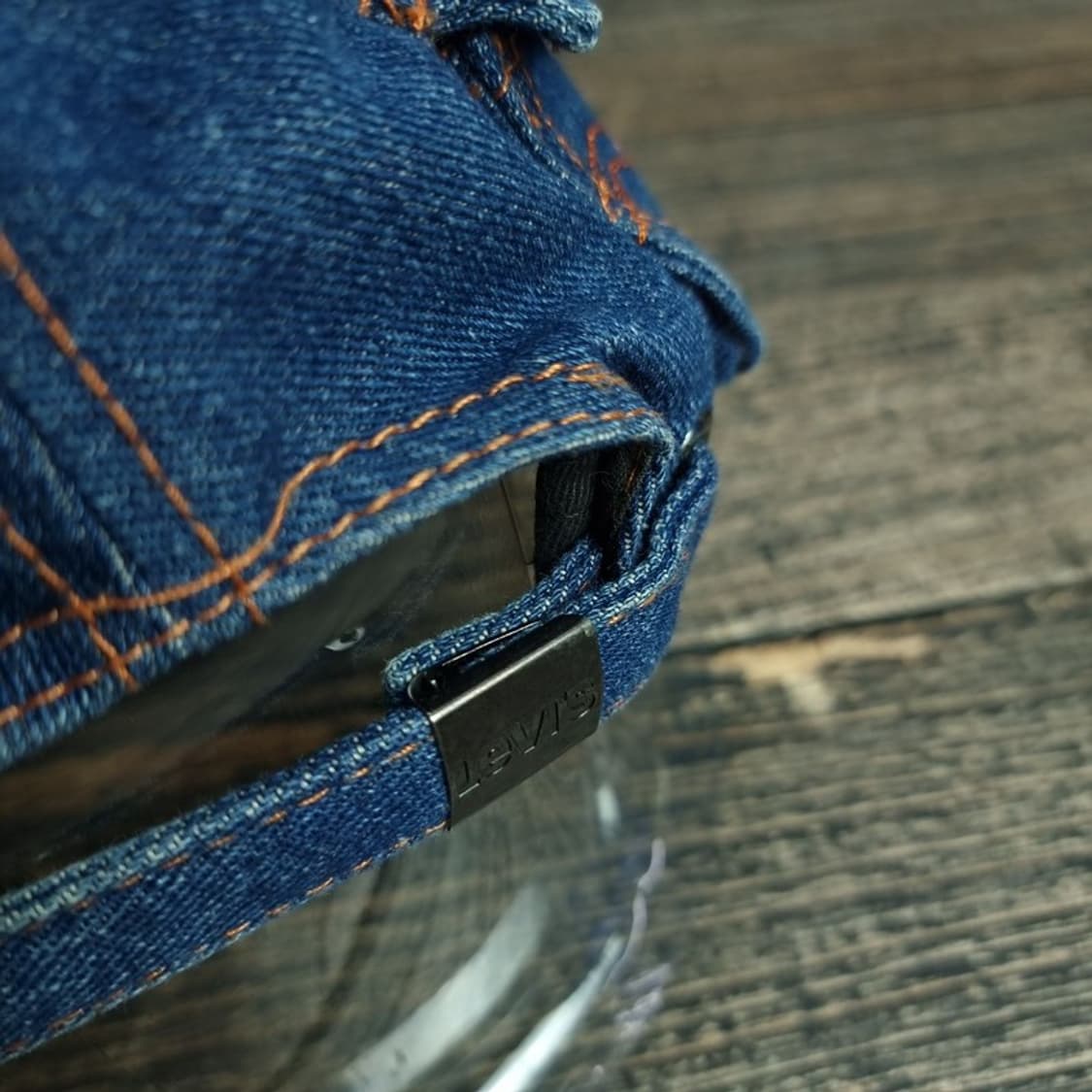 [리바이스] Y2K 빈티지 큐빅 로고 포켓 데님 볼캡 M19586 상품이미지8