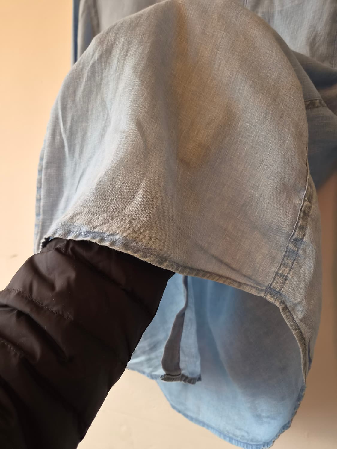 유니클로 남성 워싱린넨셔츠  M사이즈 상품이미지4