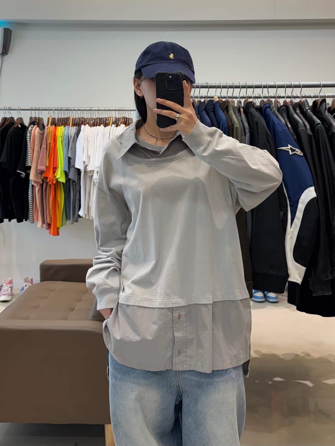 마뗑킴 오버사이즈 레이어드 셔츠 상품이미지7