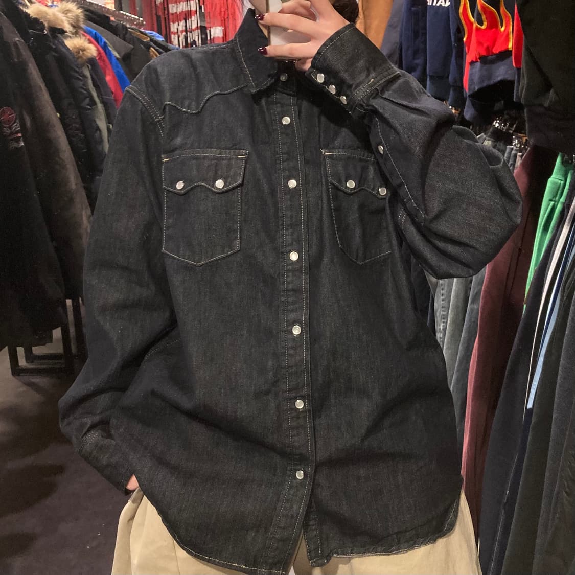 [IM] 생지 데님 셔츠 상품이미지1