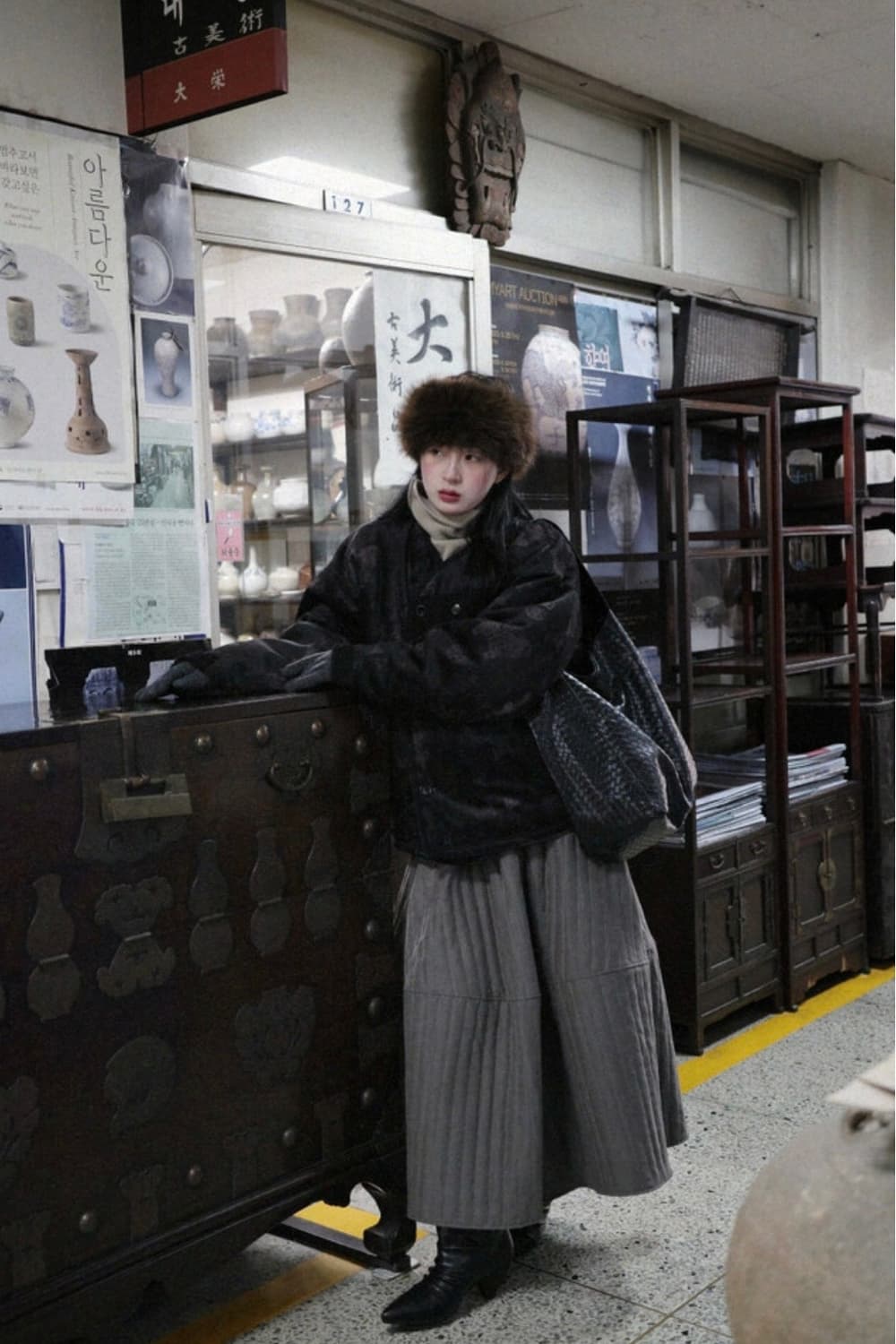 [새상품]한땀한땀 누비 자켓 나비장/ 생활한복 상품이미지3