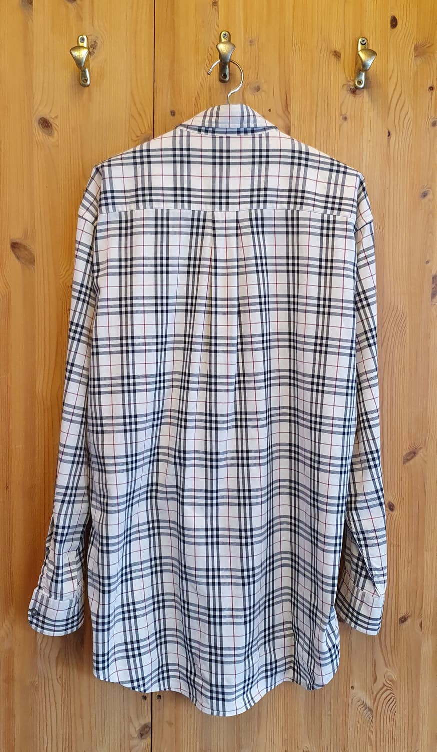 105.버버리 스판 체크셔츠 상품이미지2