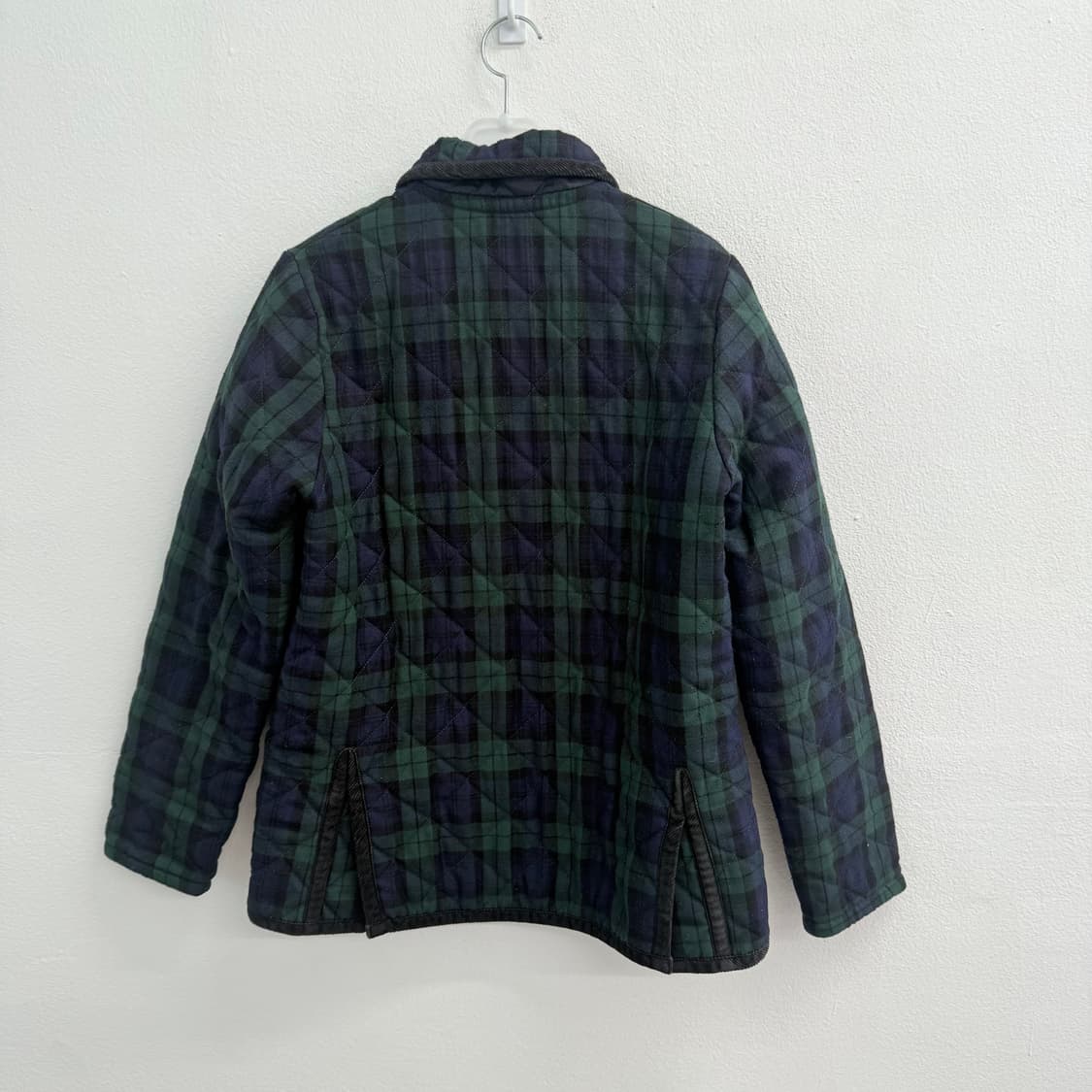 Made in 영국 라벤햄 Lavenham 퀼팅 자켓 체크 패턴 38 상품이미지6