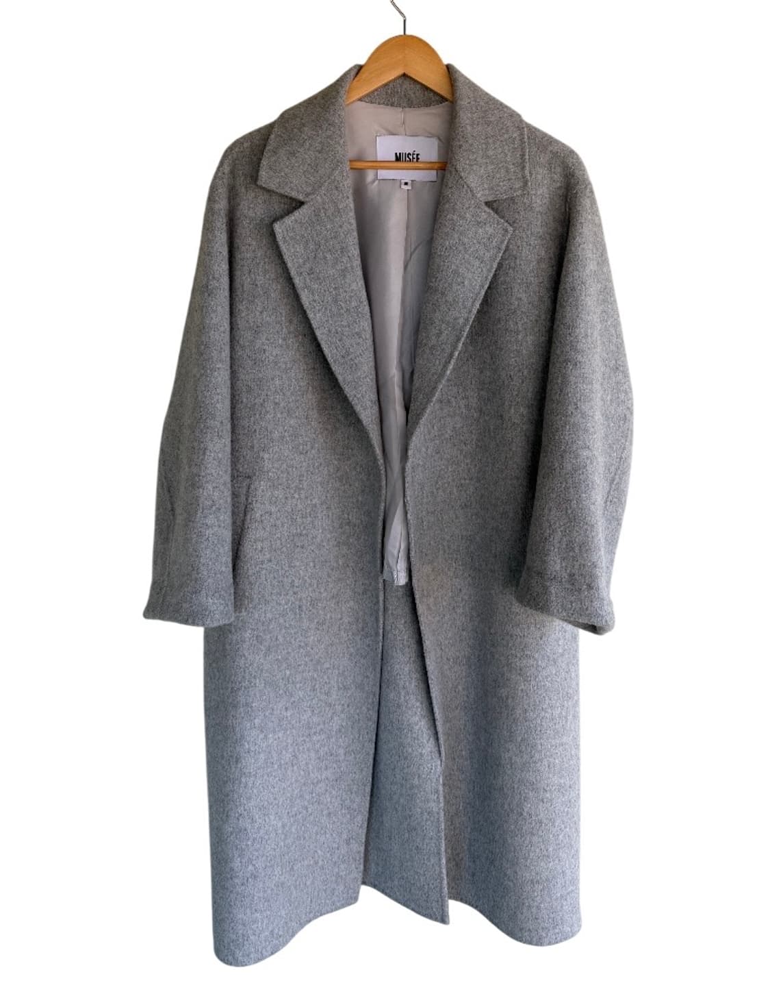(택포) 뮤제 마넷 캐시미어 블렌드 울코트 소프트그레이 38(M) 상품이미지1