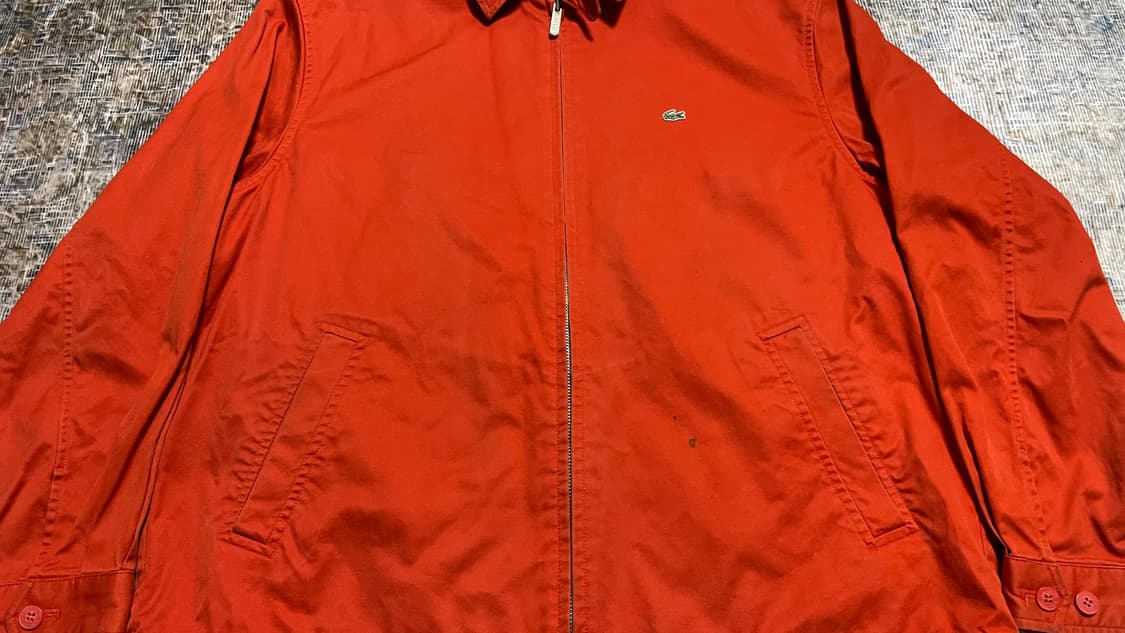 00s 빈티지 라코스테 LACOSTE 올드스쿨 블루종 코튼 집업 자켓 상품이미지6